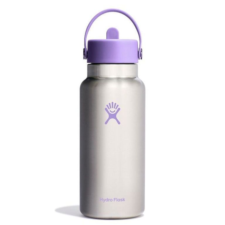 Botella Hydroflask Boca Ancha Con Bombilla 943Ml Violeta