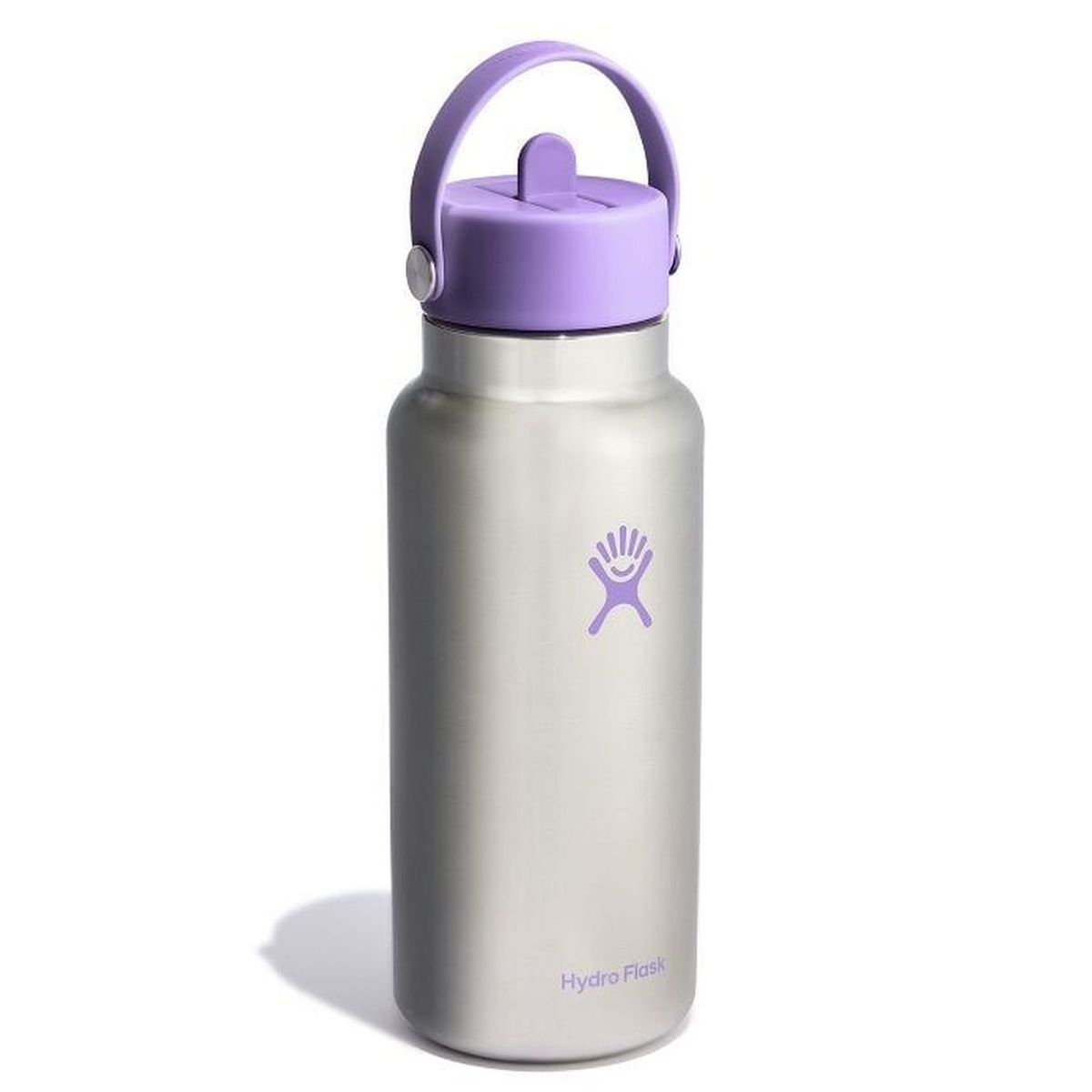HYDRO FLASK - Botella Boca Ancha Y Bombilla 943Ml Violeta
