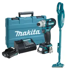 MAKITA - Atornillador Impacto + Aspiradora 12v TD111