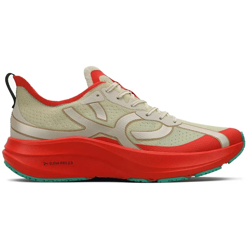 OLYMPIKUS - Zapatilla Running Mujer Corre 4 Celeste/Rojo/Arena