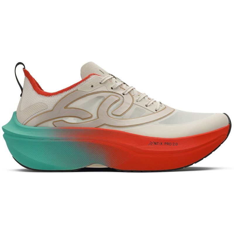 OLYMPIKUS - Zapatilla Running Mujer Corre SUPRA 2 Celeste/Rojo/Arena