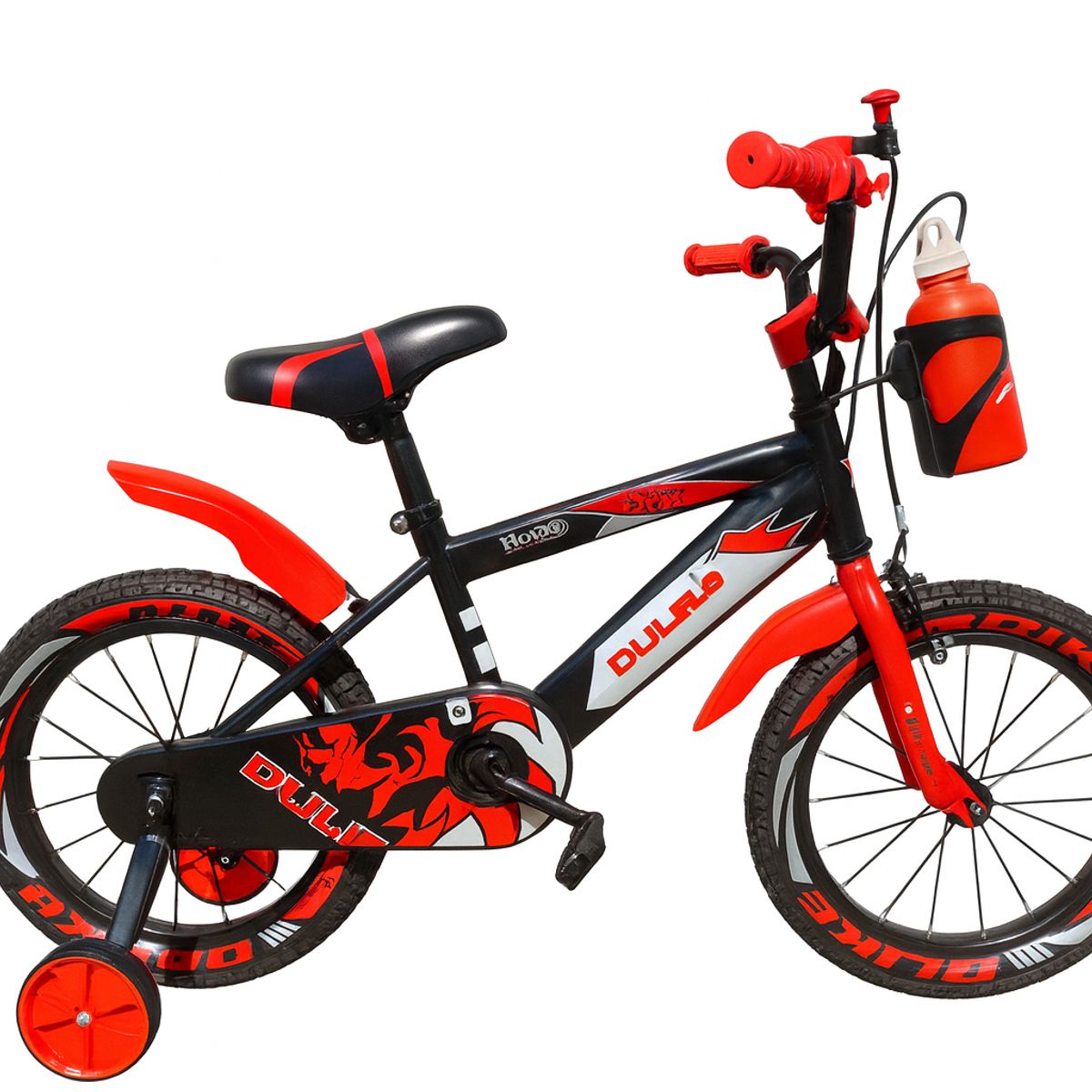 GENERICO - Bicicleta Infantil con Ruedas de Seguridad Aro 16 Rojo