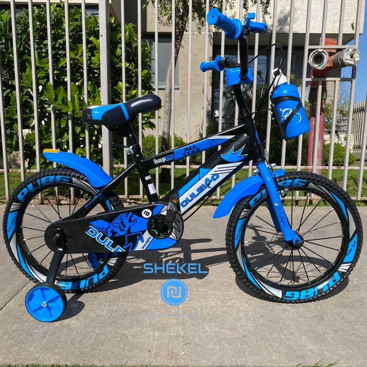 GENERICO - Bicicleta Infantil con Ruedas de Seguridad Aro 16 Azul