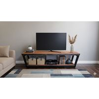 Rack Pacifico - Industrial Y Rustico / Roble de Demolicion 160 Cm