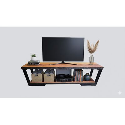 Imagen 2 del producto Rack Pacifico - Industrial Y Rustico / Roble de Demolicion 160 Cm