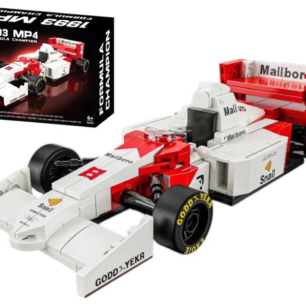 GENERICO - Auto armable de formula 1 mp4 Senna 1993 f1 265 piezas