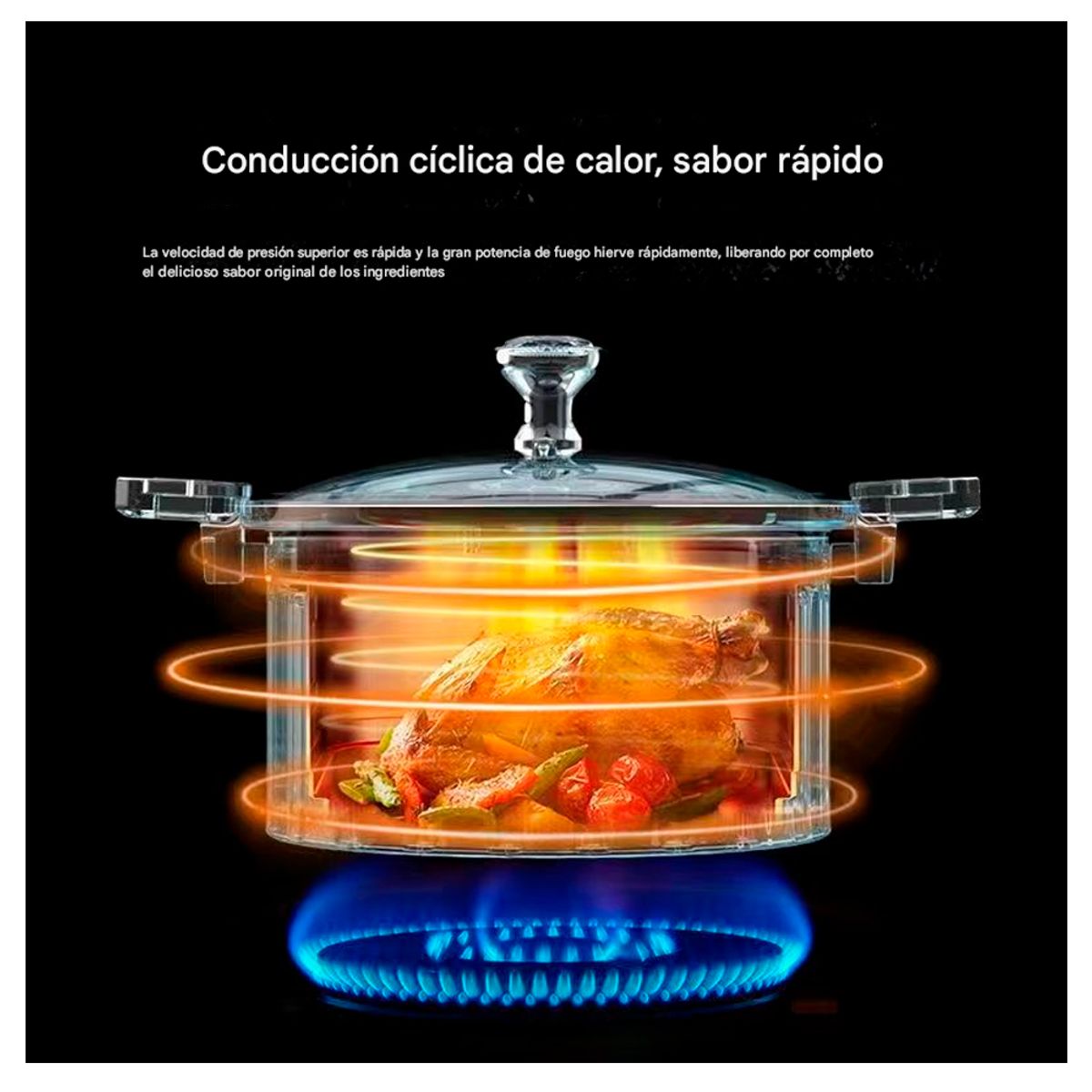 IRM - Olla Cocción Rápida Micro Presión  Antiadherente De 12 Lt