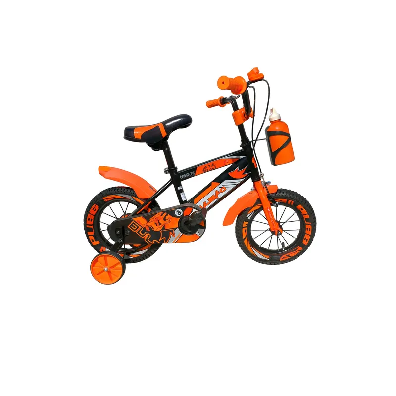 GENERICO - Bicicleta Infantil con Ruedas de Seguridad Aro 12 Naranja