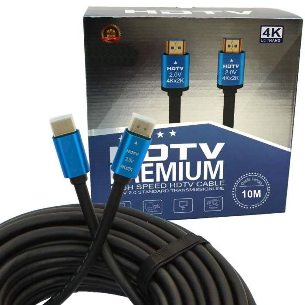 GENERICO - Cable Hdmi 4k Ultra Hdtv 2.0v 2160p Alta Velocidad 10 Mts
