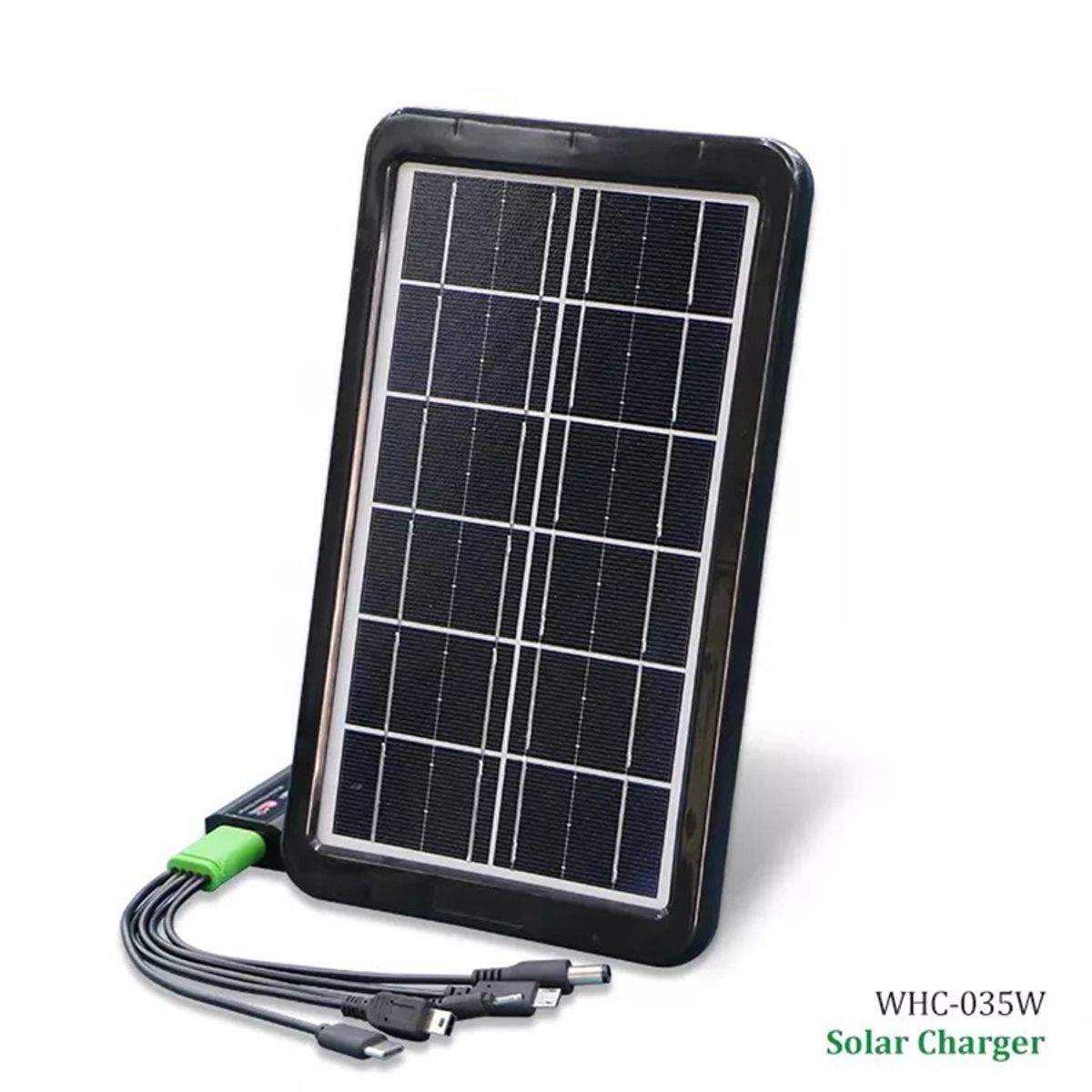 GENERICO - Panel solar portátil cargador múltiples dispositivos 8W Silicio