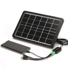 GENERICO - Panel solar portátil cargador múltiple 8W para Smartphones y Otros