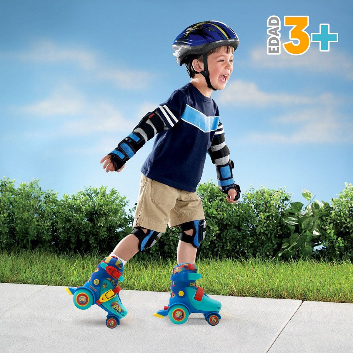 MINIONS - Patines 4 Ruedas Minions De Entrenamiento Ajustables T 26-29