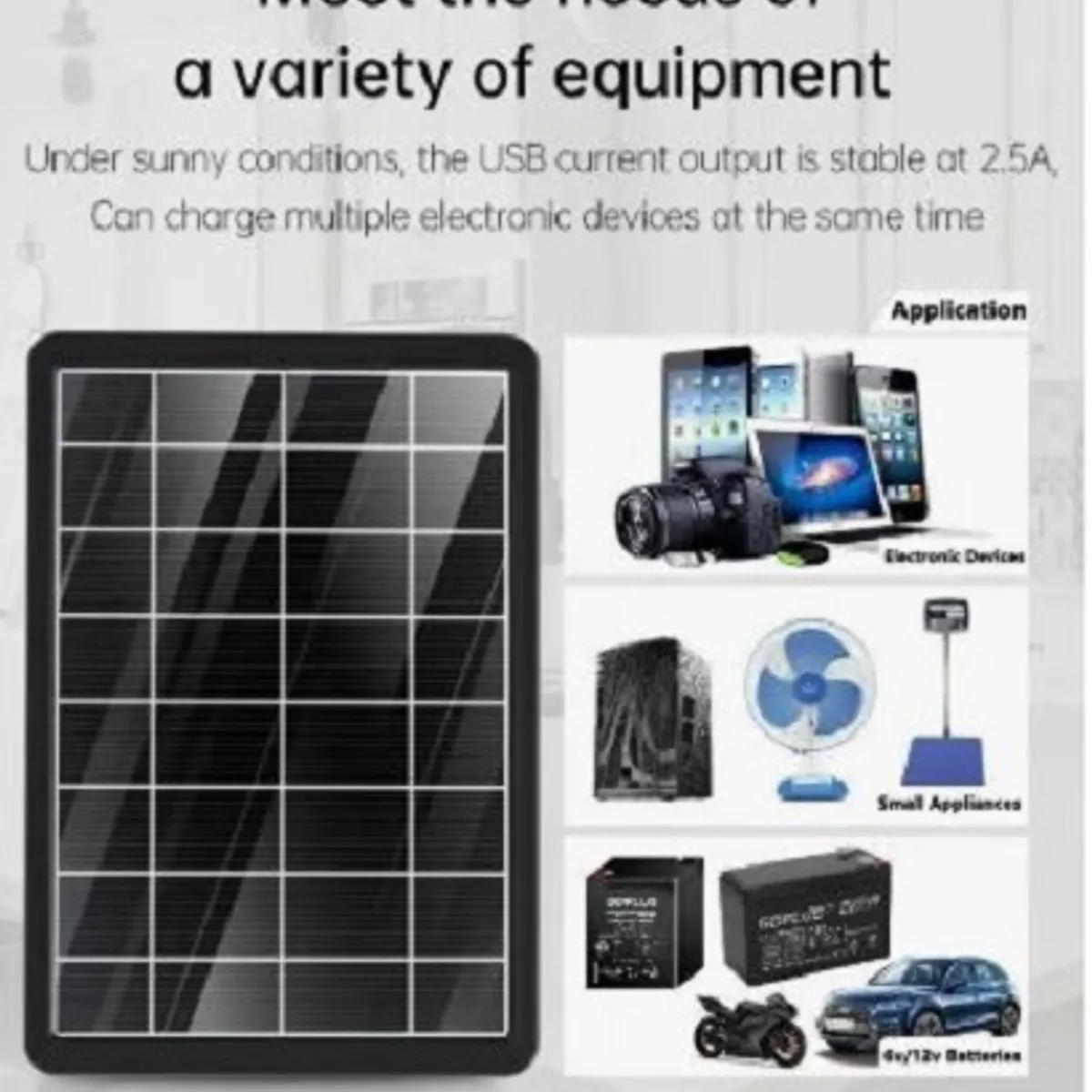 GENERICO - Panel solar 15W 16V cargador múltiple Dispositivos Móviles Top Ventas
