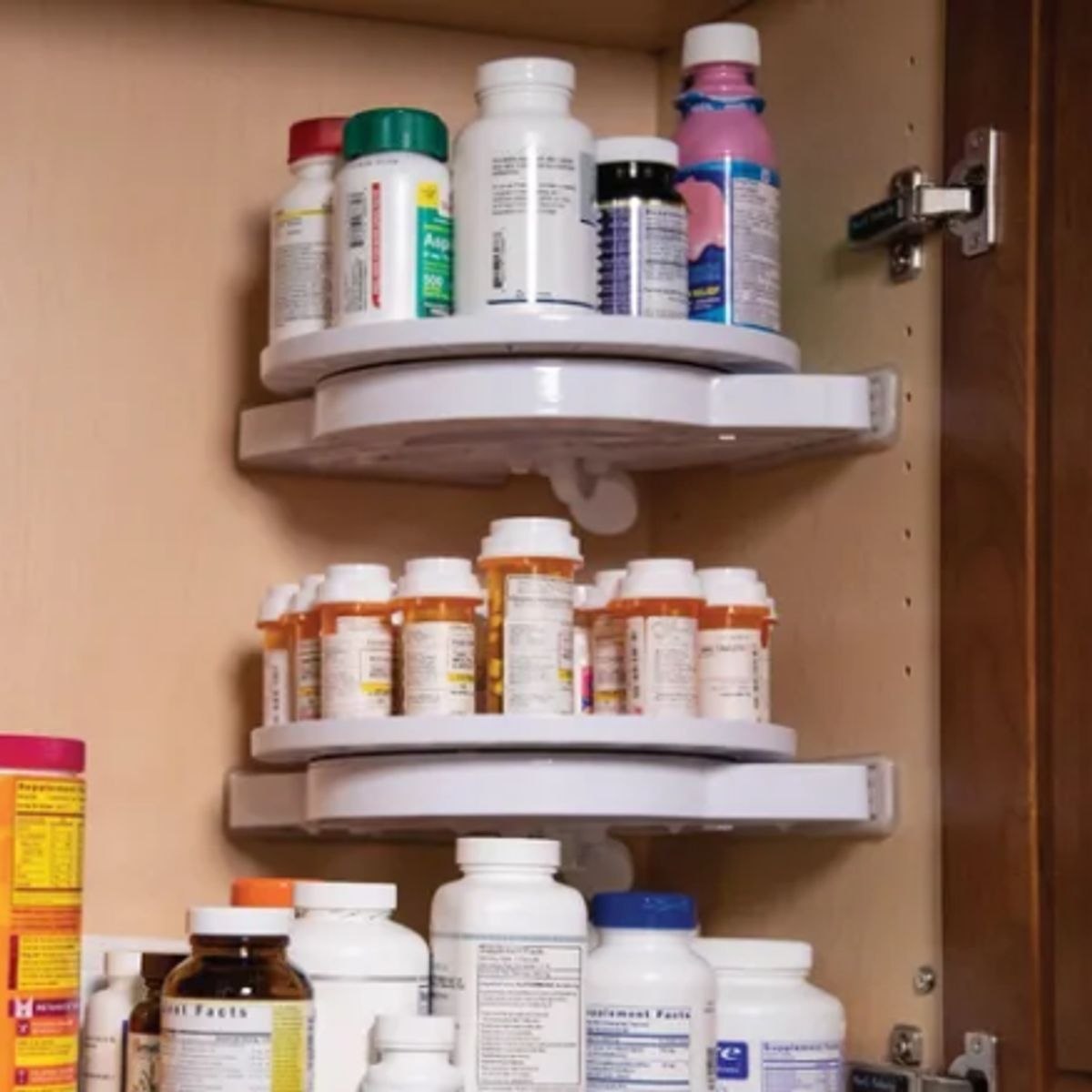 GENERICO - Estante Giratorio 360 Esquina Organizador De Baño y/o cocina