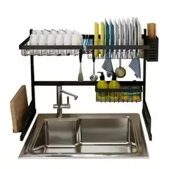 GENERICO - Estante Para Platos Acero Inoxidable Platero Escurridor 65cm