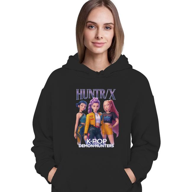 ROLY - Poleron Kpop Las Guerreras K-pop Huntrix Demon Hunters Con Capucha