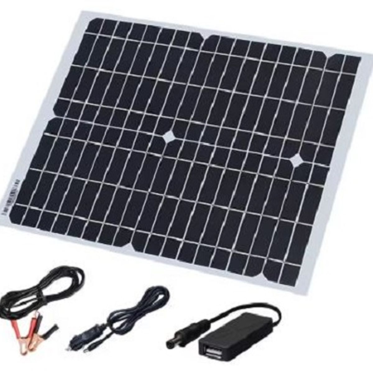 GENERICO - Panel solar portátil cargador múltiple 15W Dispositivos Móviles 5 EN 1