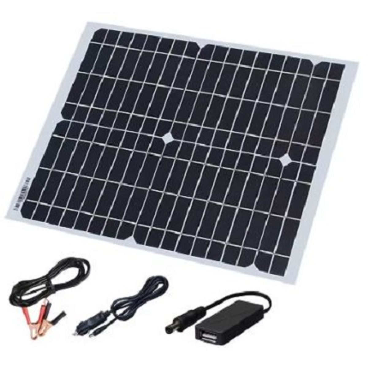 GENERICO - Panel solar portátil cargador múltiple 15W Dispositivos Móviles 5 EN 1