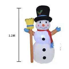 GENERICO - Muñeco de Nieve Inflable 1,2 metros - Figuras Adornos de Navidad