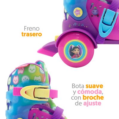 Imagen 2 del producto Patines de niña Gabby Dollhouse Entrenamiento Ajustables T 26-29