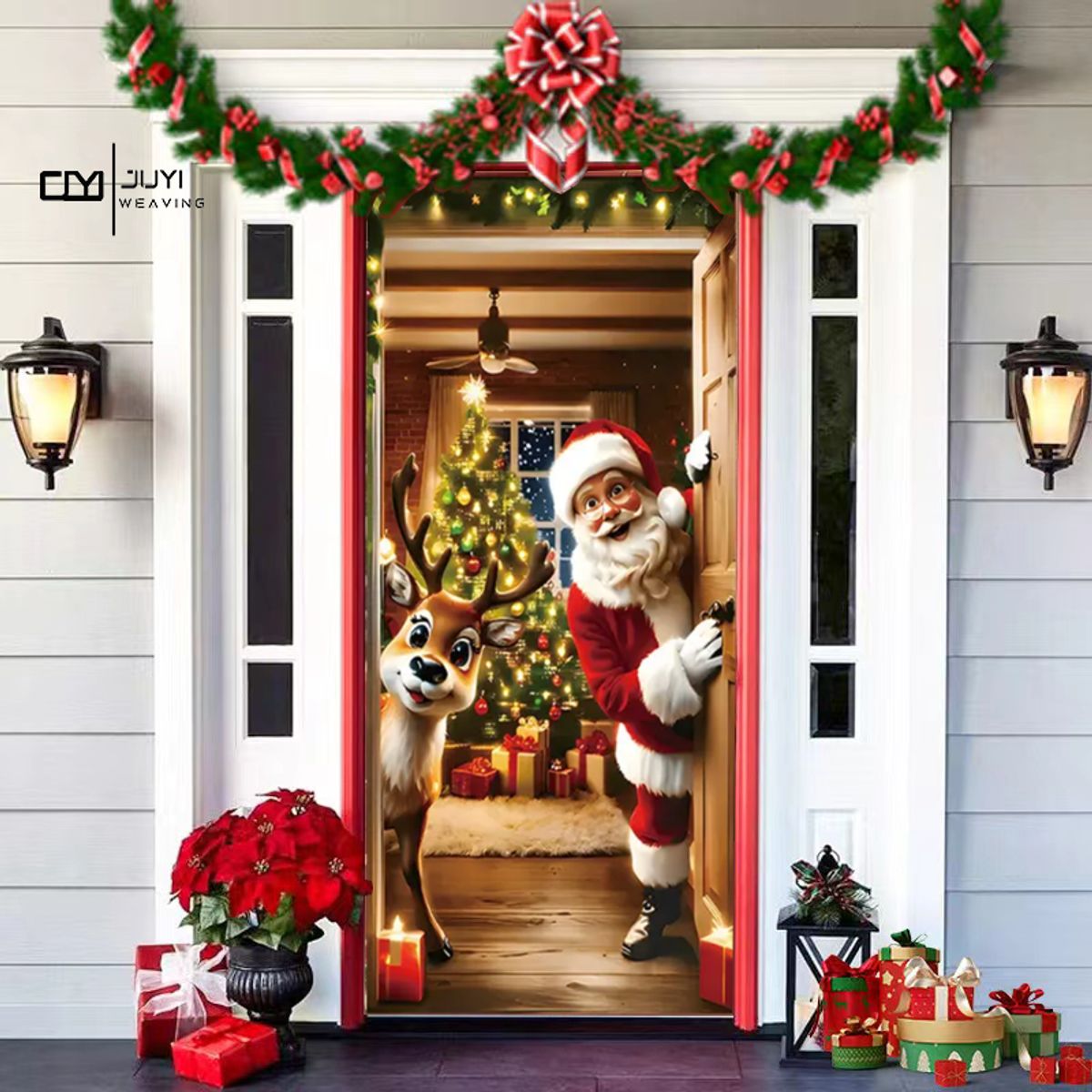 GENERICO - Funda Navidad Para Puerta Decoración Varios Modelos