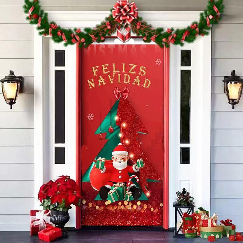 GENERICO - Funda Navidad Para Puerta Decoración Varios Modelos