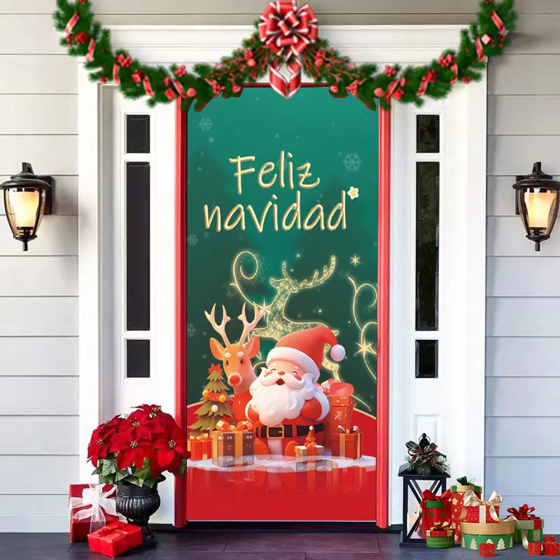 GENERICO - Funda Navidad Para Puerta Decoración Varios Modelos