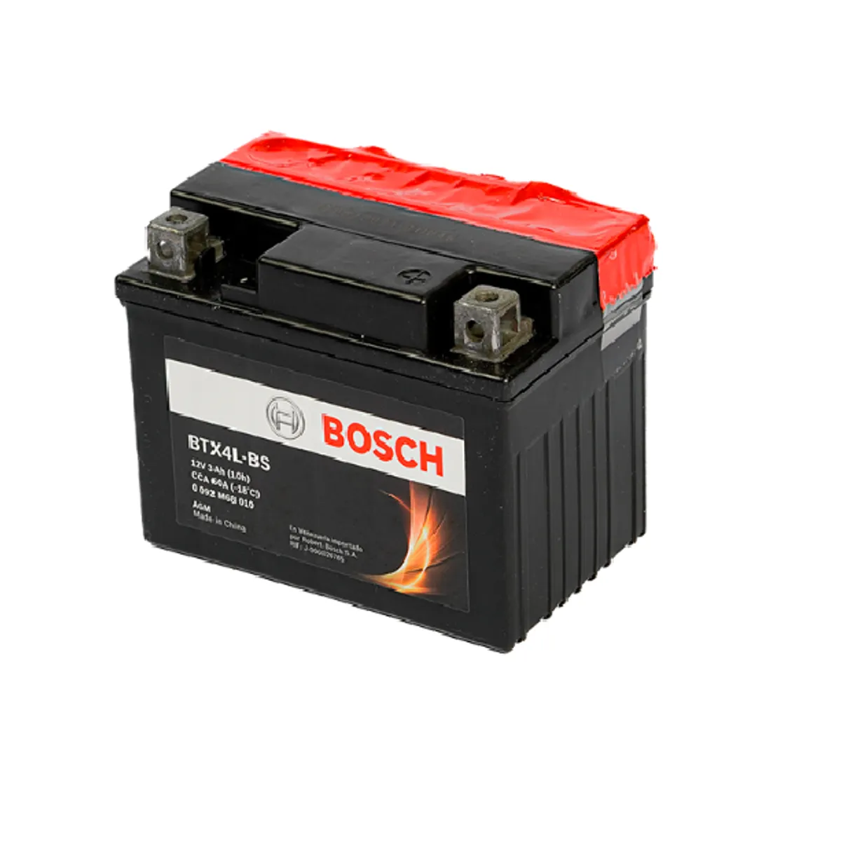 BOSCH - Bateria de Moto AGM 3Ah M6 12V 60CCA BTX4L Bosch