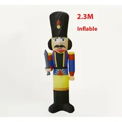 GENERICO - Cascanueces Inflable 2,3 metros - Figuras Adornos de Navidad