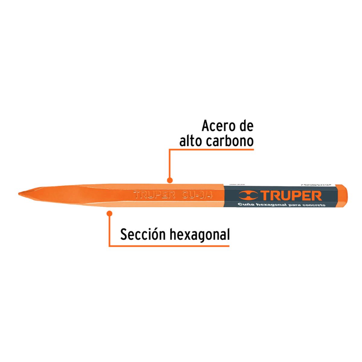 TRUPER - PUNTO ALBANIL 3/4 X 12 pulg TRUPER