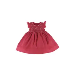 ENCANTO - Vestido Bebé Niña Forrado Algodón Bordado Smock Catalina