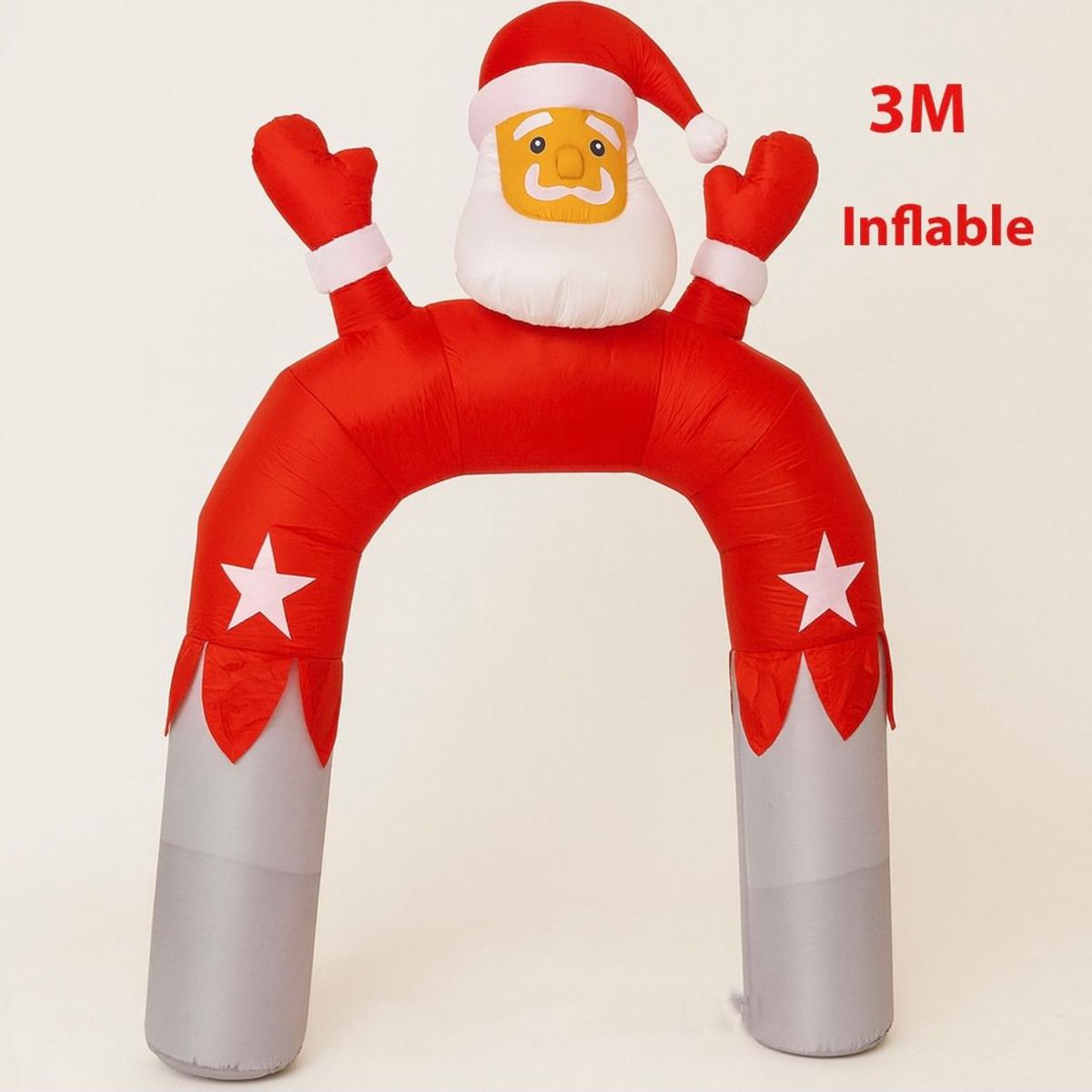 GENERICO - Arco de Viejo Pascuero Inflable 3 metros - Figuras Adornos de Navidad