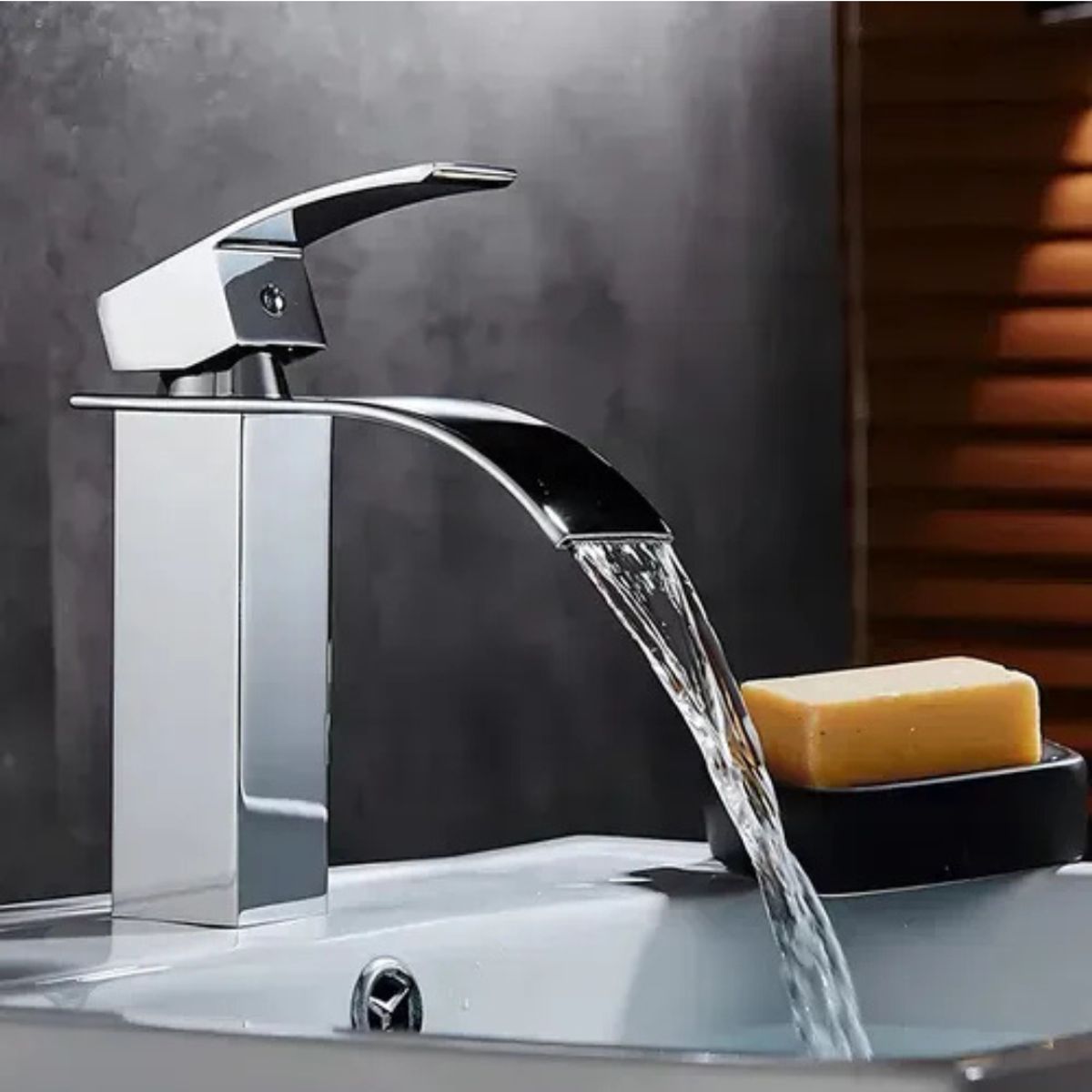 GENERICO - Llave Monomando Lavamanos Fregadero Grifería Cascada Platead