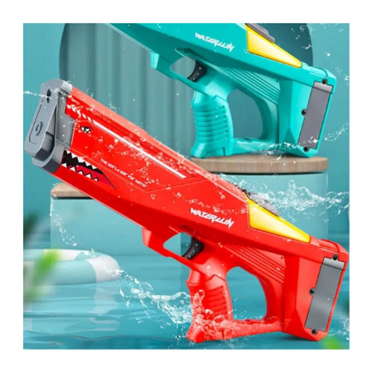 MOVI - PISTOLA DE AGUA TIBURÓN WATER BLITZ DISEÑO ERGONOMICO