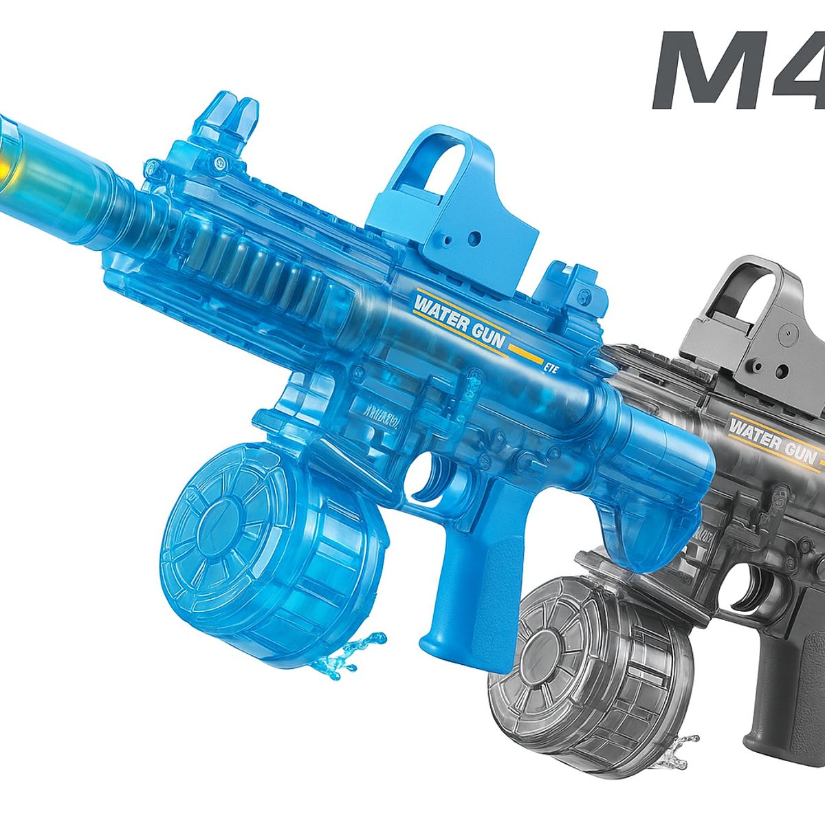 GENERICO - Juguete Pistola automatica Lanza agua M416 con luz