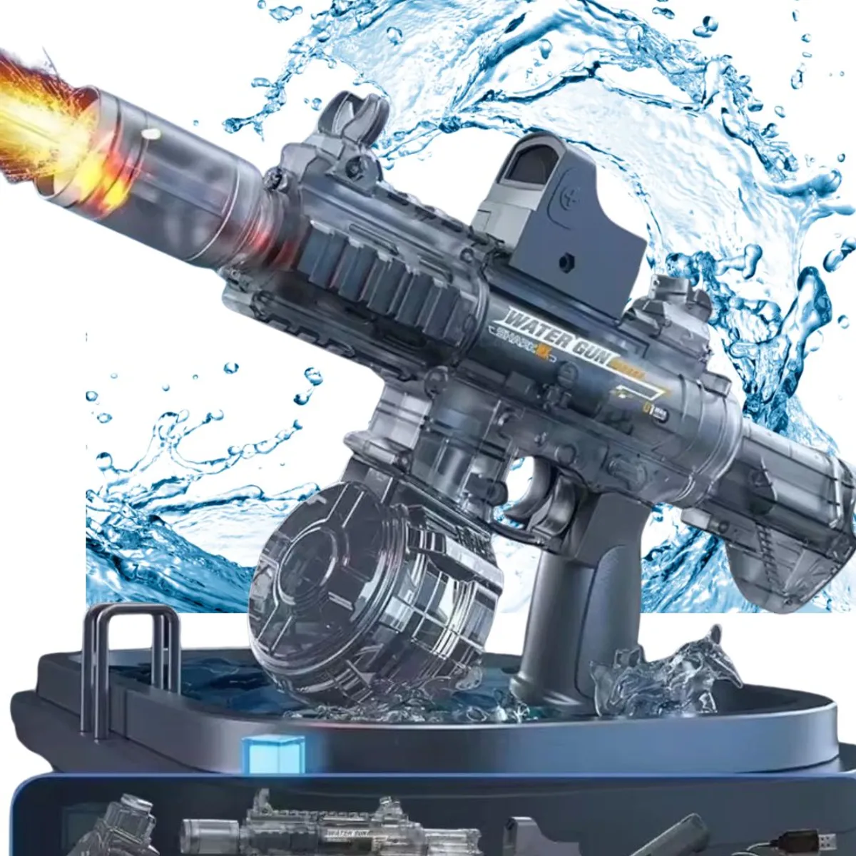 GENERICO - Juguete Pistola Automatica Lanza agua M416