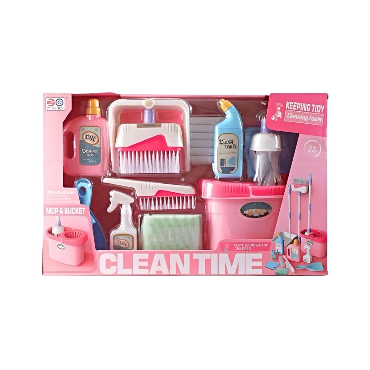 GENERICO - JUGUETE SET DE LIMPIEZA ROSADO