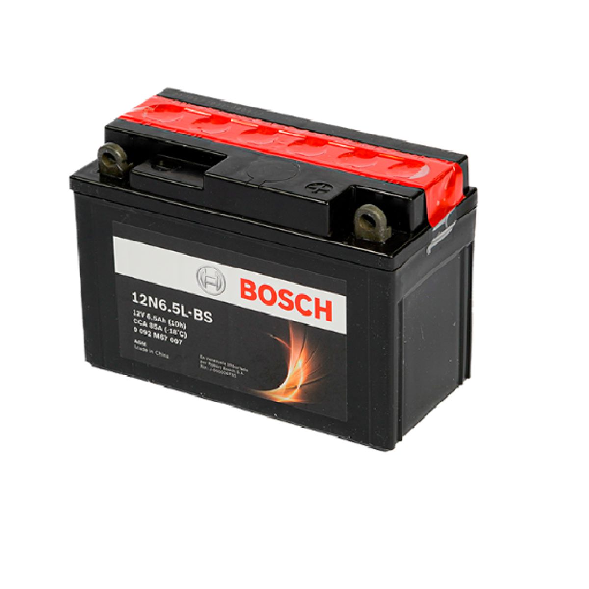 BOSCH - Bateria de Moto AGM 6-5Ah M6 12V 85CCA 12N65L-BS Bosch