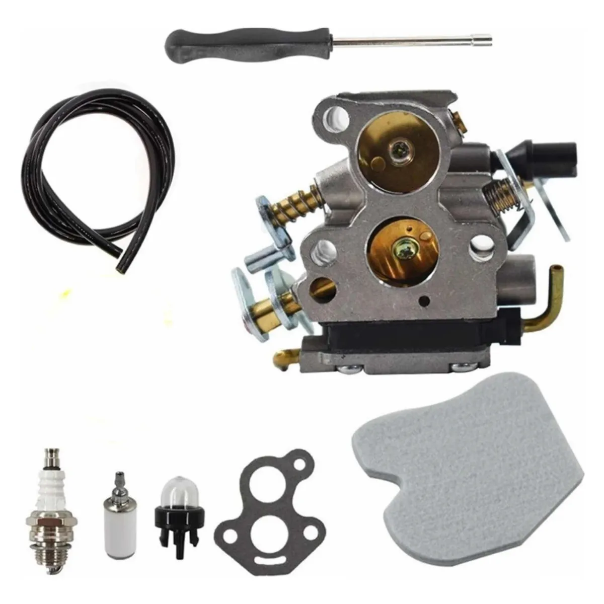 GENERICO - Carburador Para Husqvarna 135 140 435 440 435e 440e + Kit Mantencion