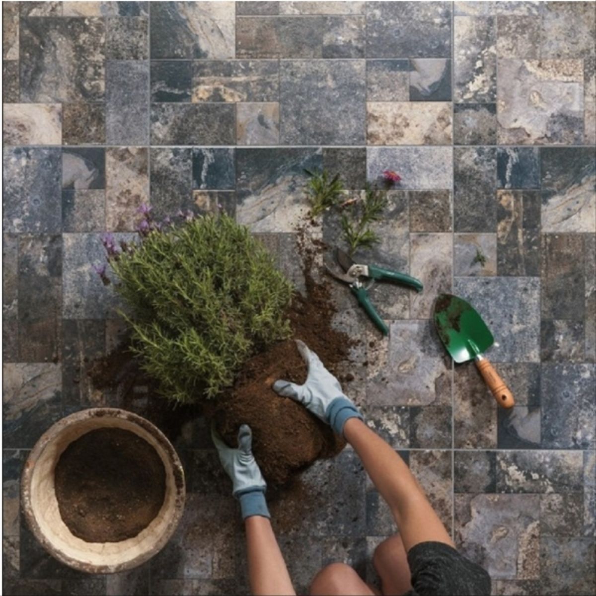 CORDILLERA - Cerámica 61x61 cm Swing gris caja 2,58 mt2