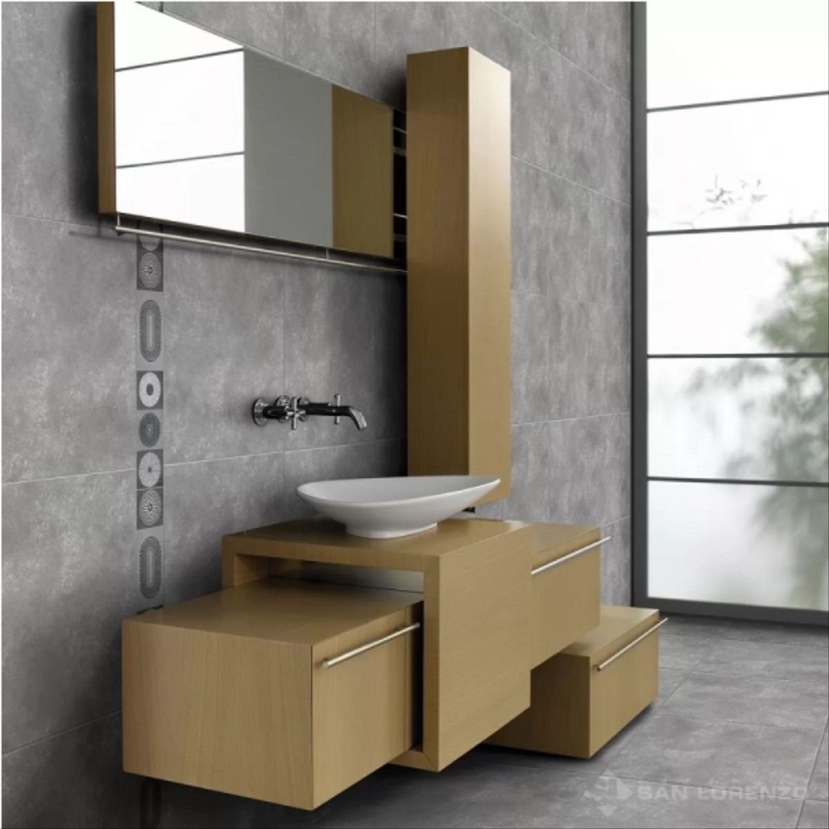 CORDILLERA - Cerámica 61x61 cm Boston Grafito caja 2,58 mt2