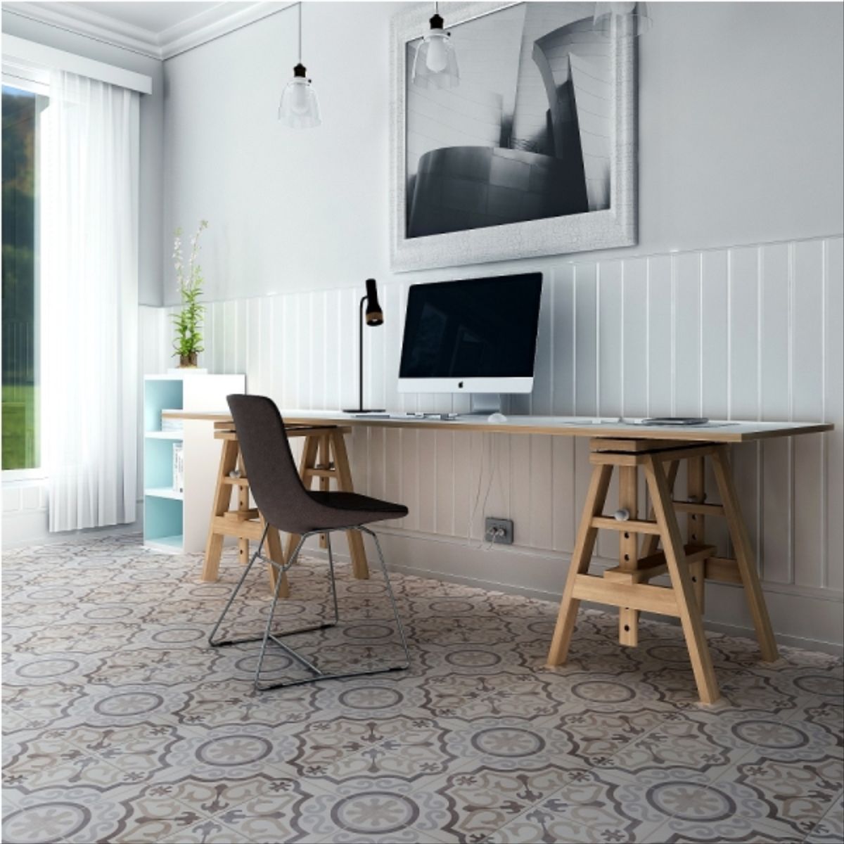 CORDILLERA - Cerámica 45x45 cm Fez gris caja 2,29 mt2