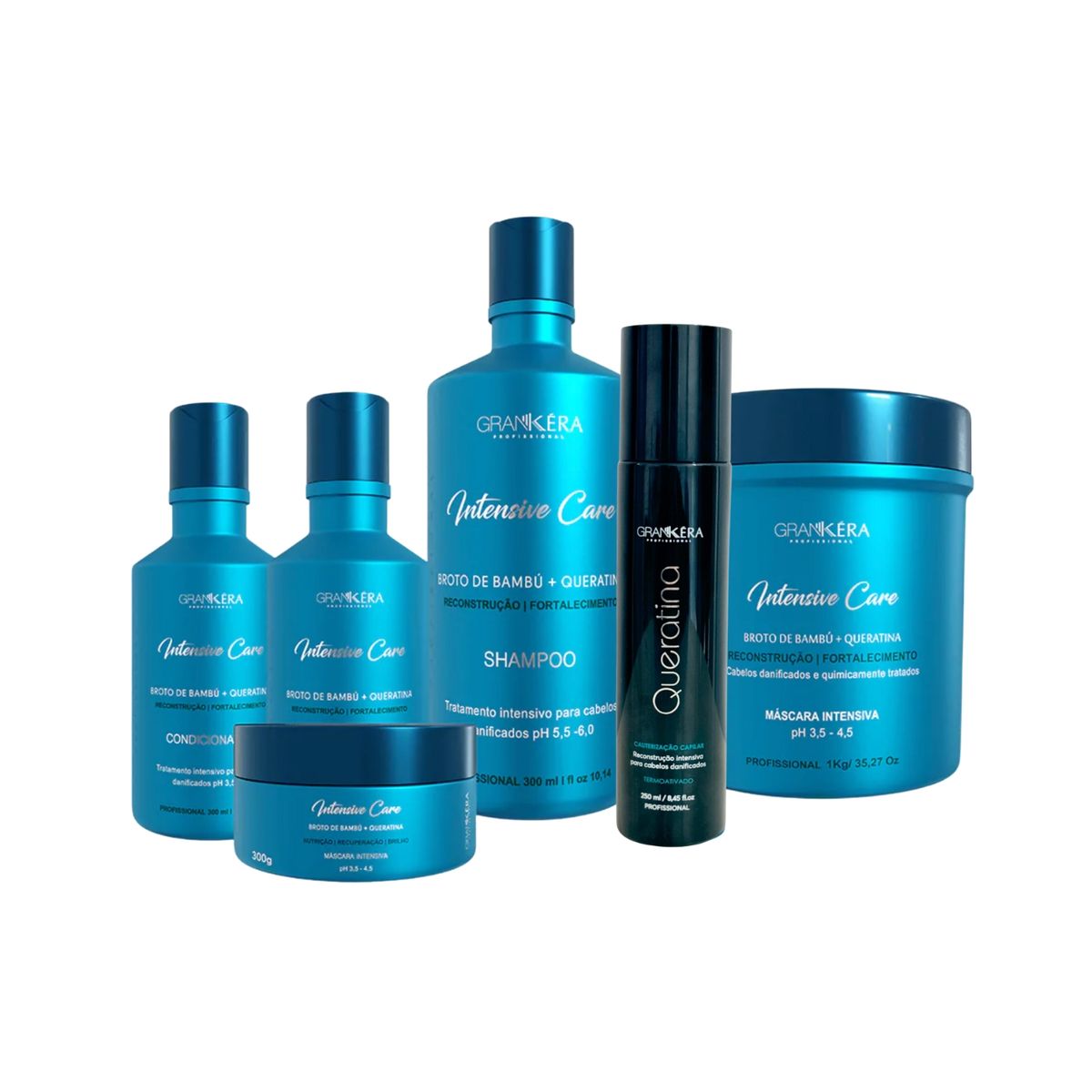 GENERICO - Acondicionador Cuidado Intensivo Bambú y Queratina GranKéra Profissional 300 Ml