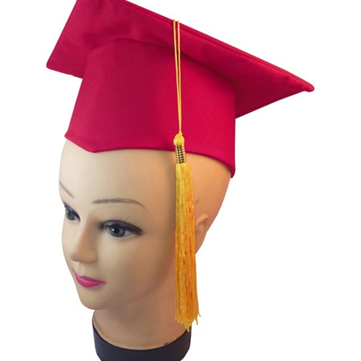 GENERICO - Birrete Gorro Graduación Niños Pre Kinder O Kinder Rojo
