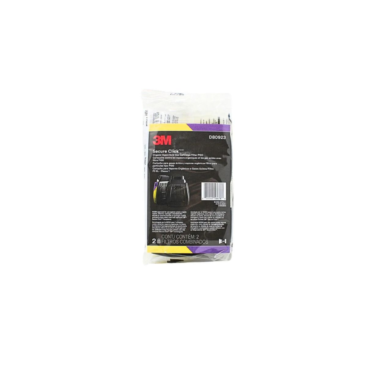 3M - Cartucho 3M D80923 Vapor Organico/Gas P100