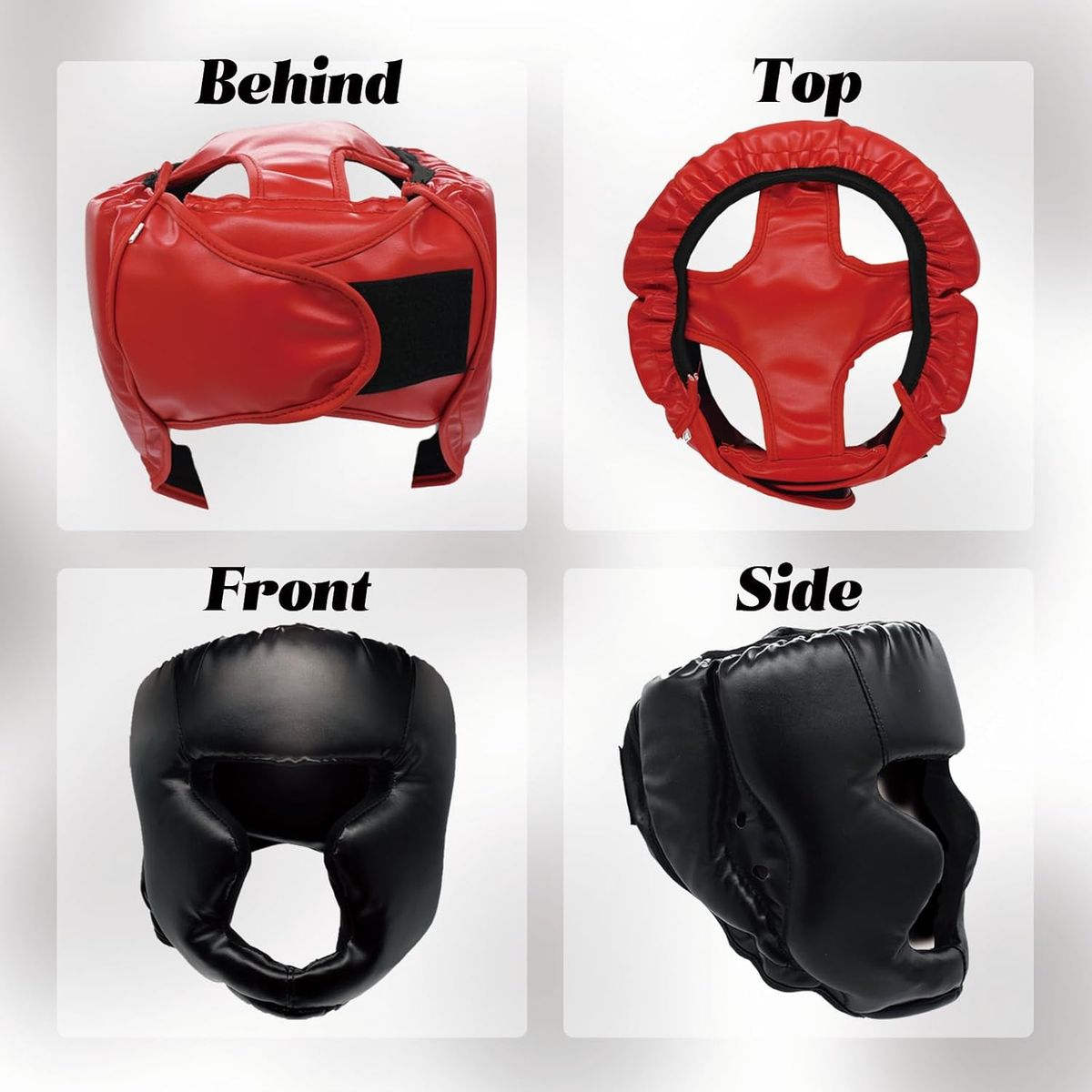 KINDA NICE - Cabezal Casco Protectores De Cabeza Deportes Boxeo 58-66cm