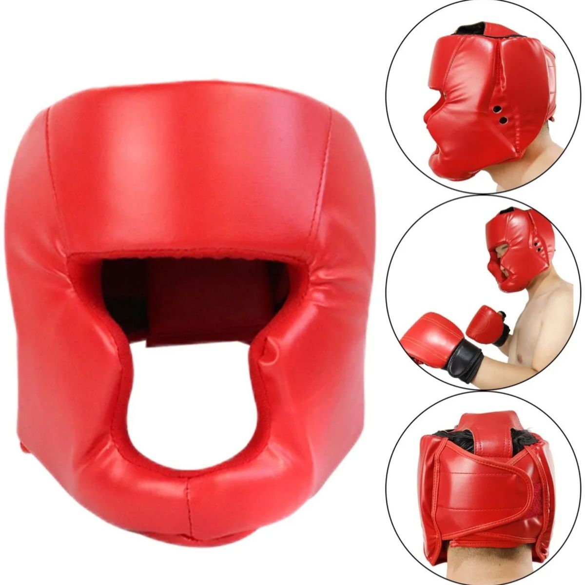 KINDA NICE - Cabezal Casco Protectores De Cabeza Deportes Boxeo 58-66cm