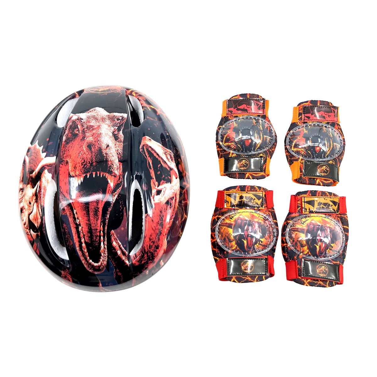 JURASSIC WORLD - Set Casco Rodillera Codera Jurassic World