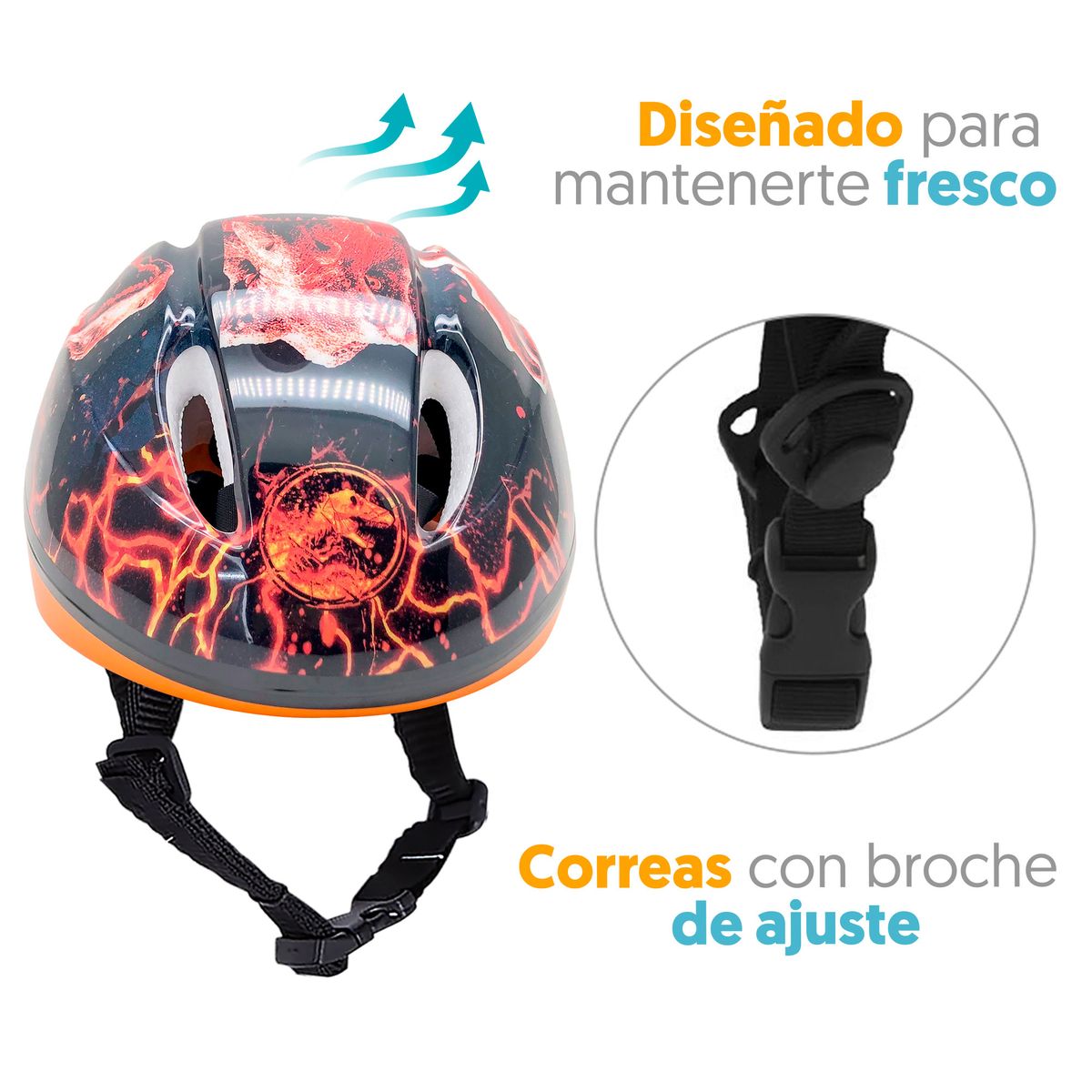 JURASSIC WORLD - Set Casco Rodillera Codera Jurassic World