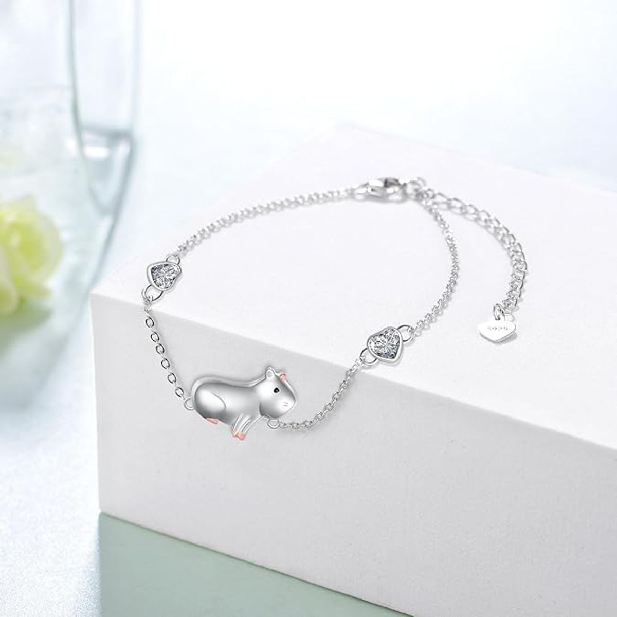 VOUSEZ - Pulsera plata 925 capibara mujer joya